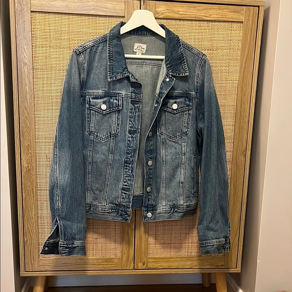 J Crew Classic Blue Denim Jacket, EUC, L
